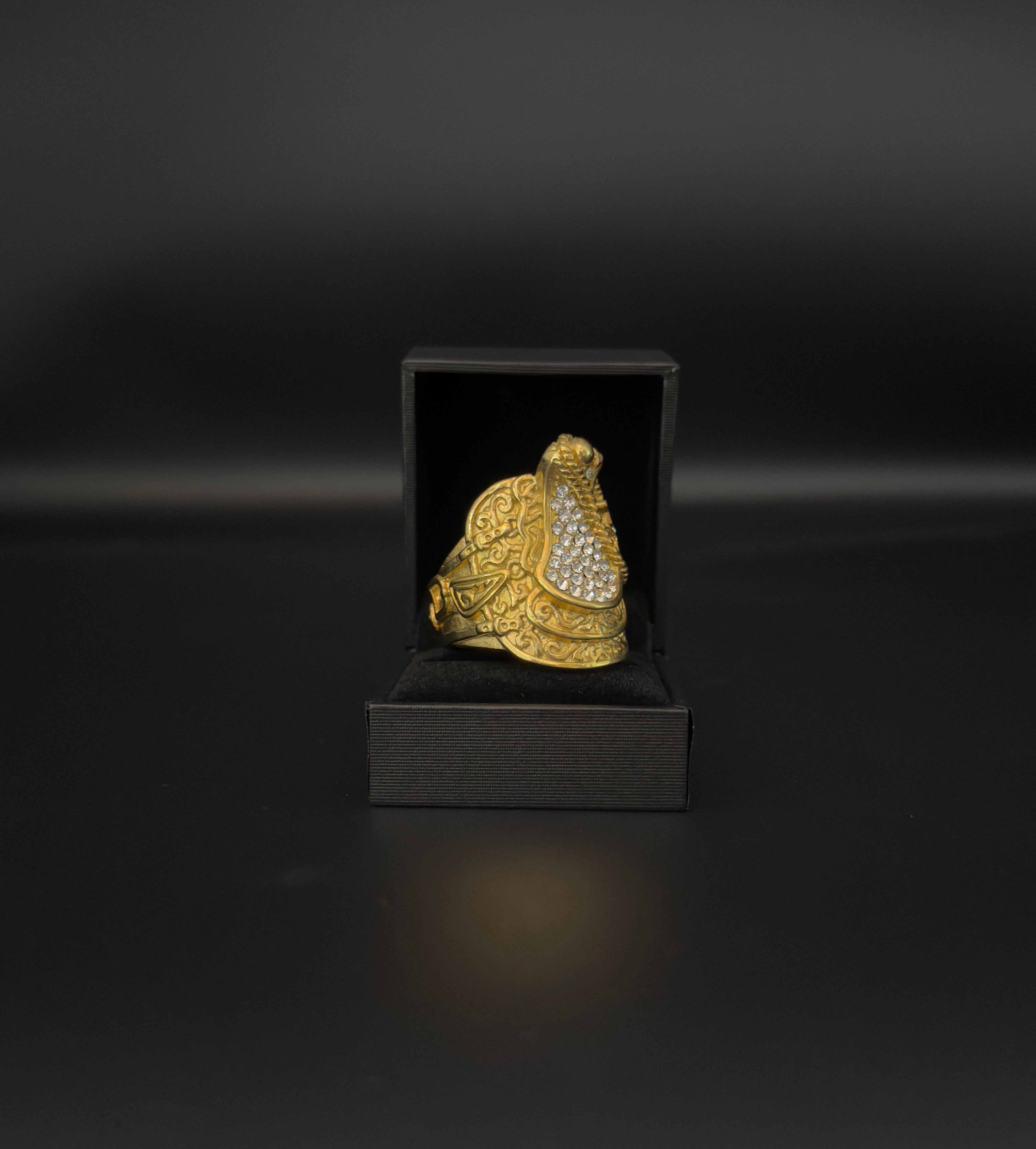 9ct Gold Filled Diamond Saddle Ring