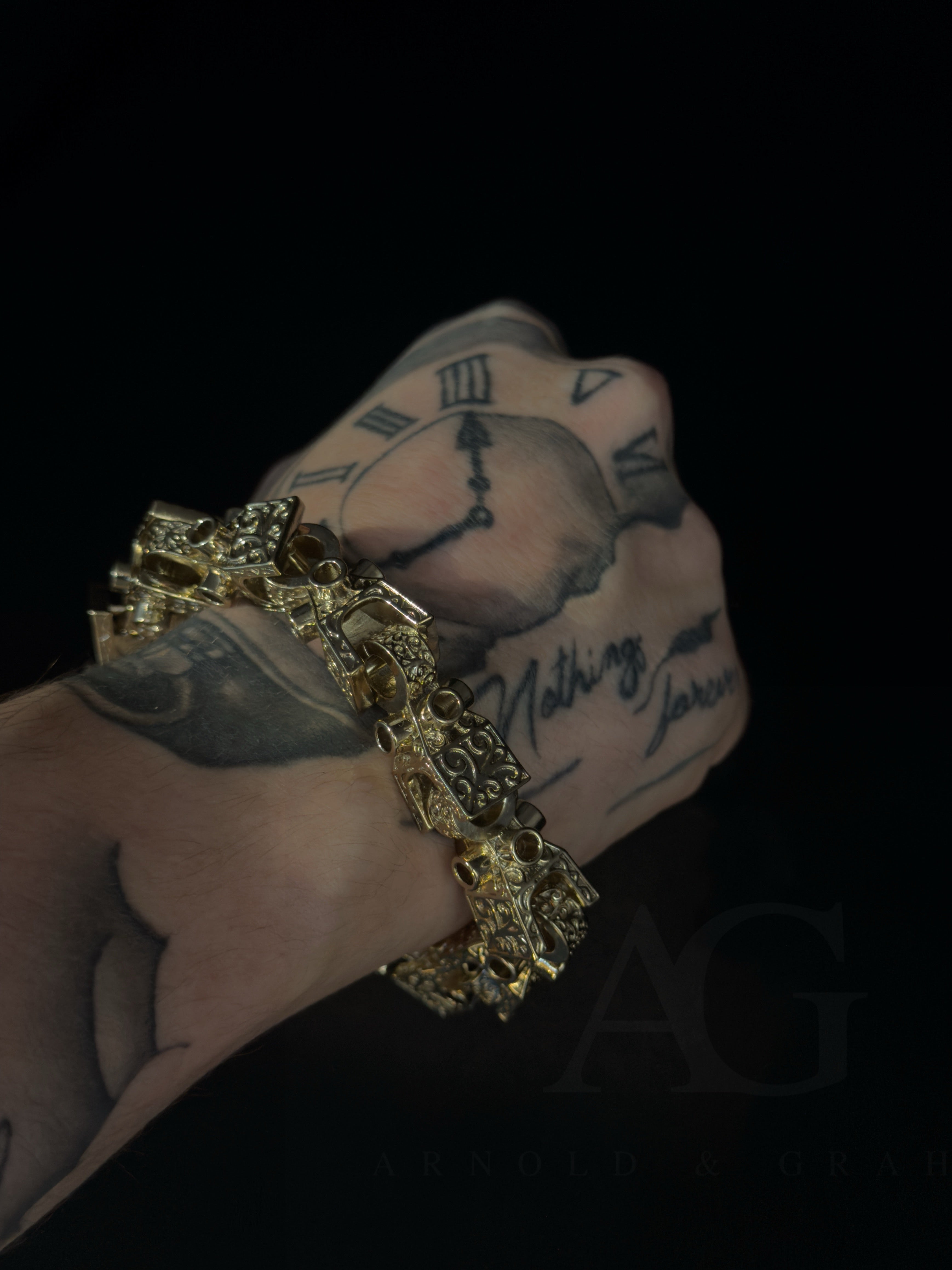 9ct Gold Filled Xl Lego Bracelet 15mm