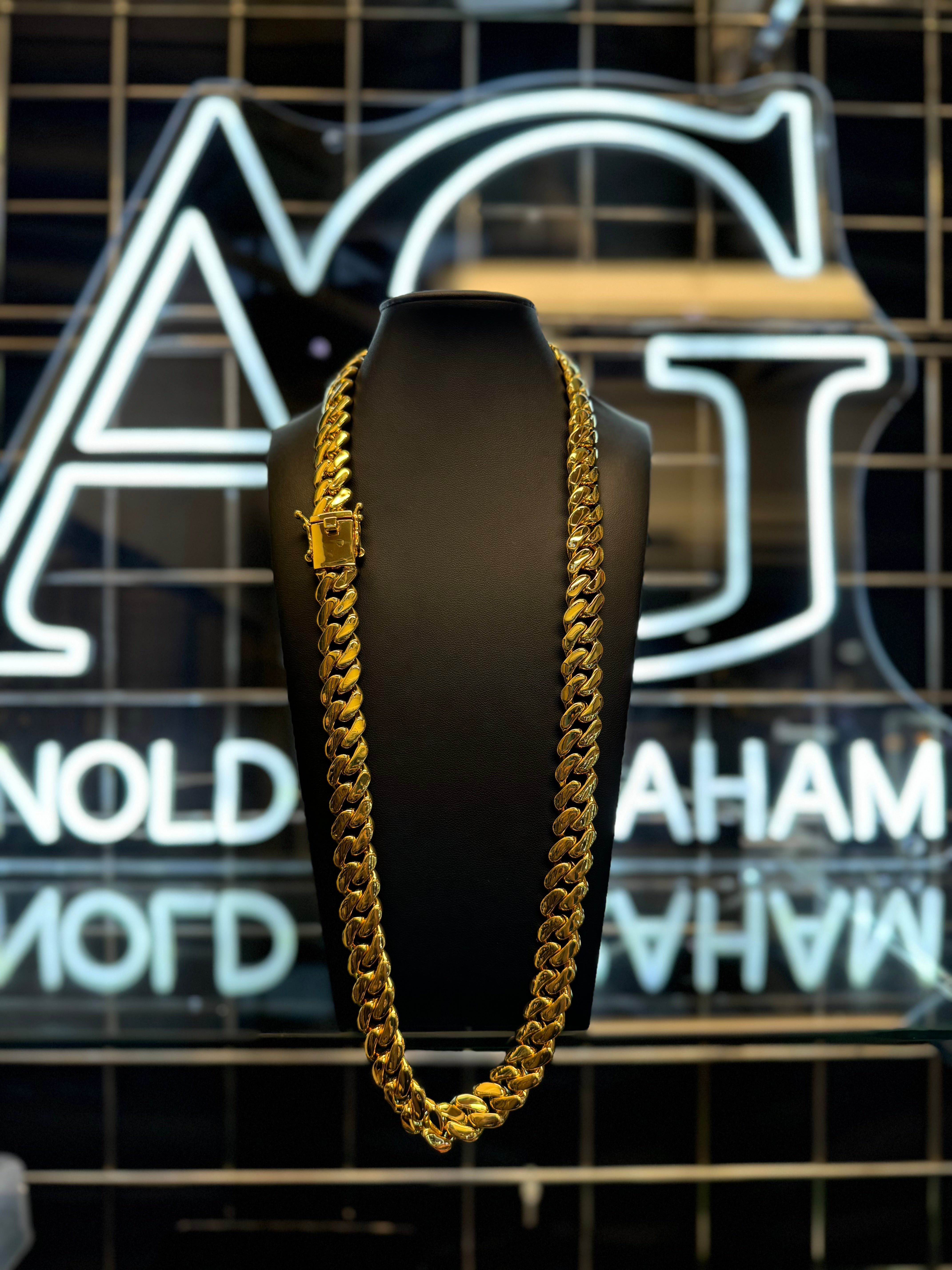 9ct Gold Filled Cuban Chain 15mm