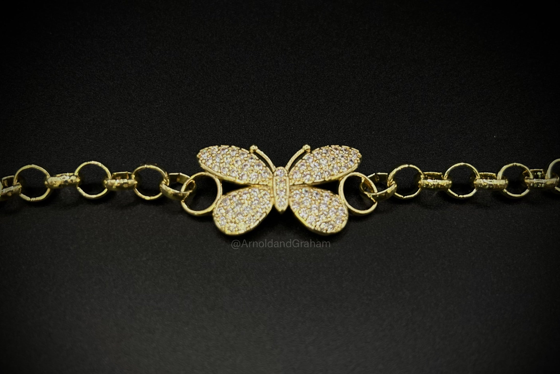 Kids Gold Filled Butterfly Belcher Bracelet