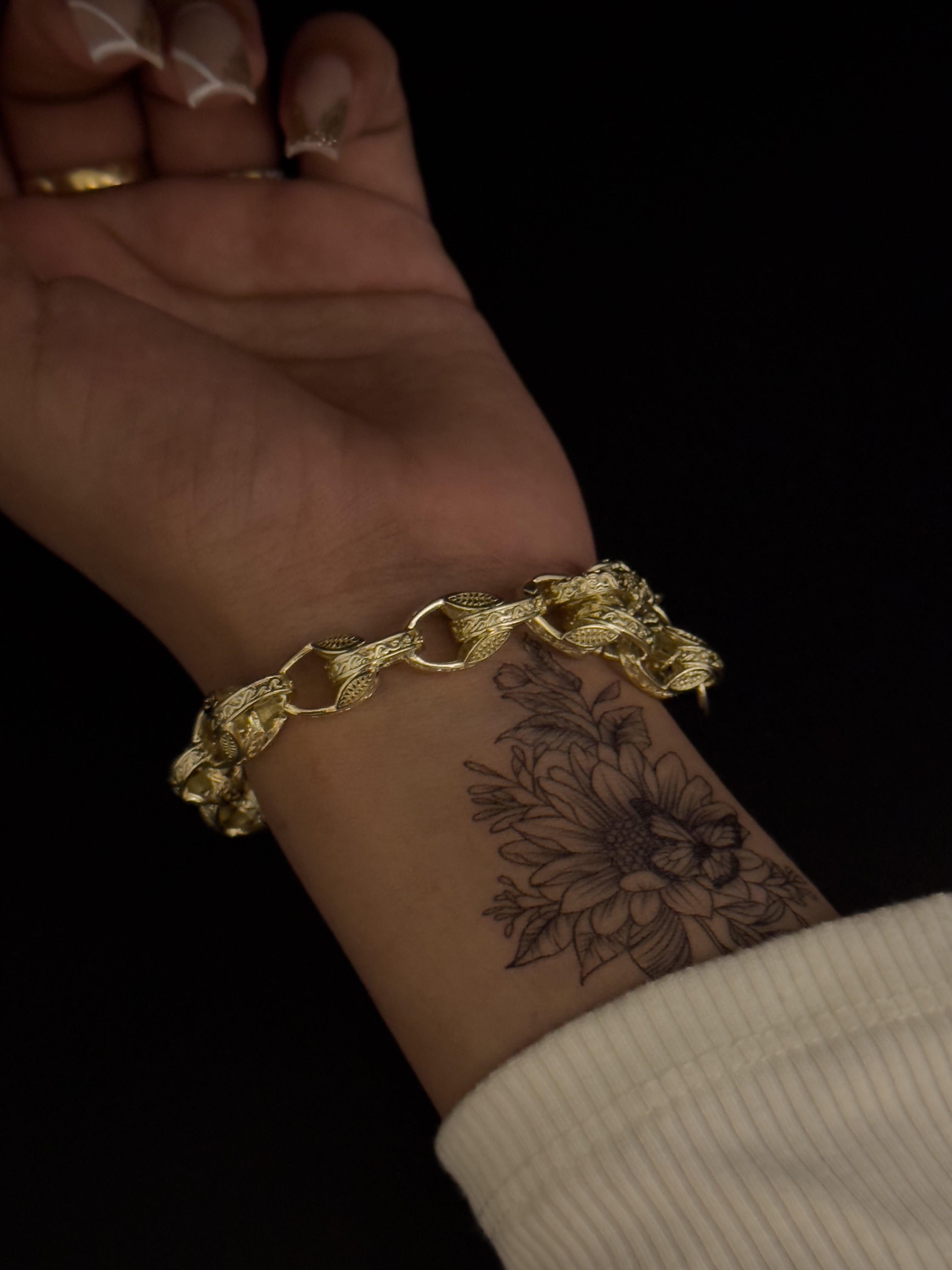 Gold Filled Tulip Bracelet 10mm