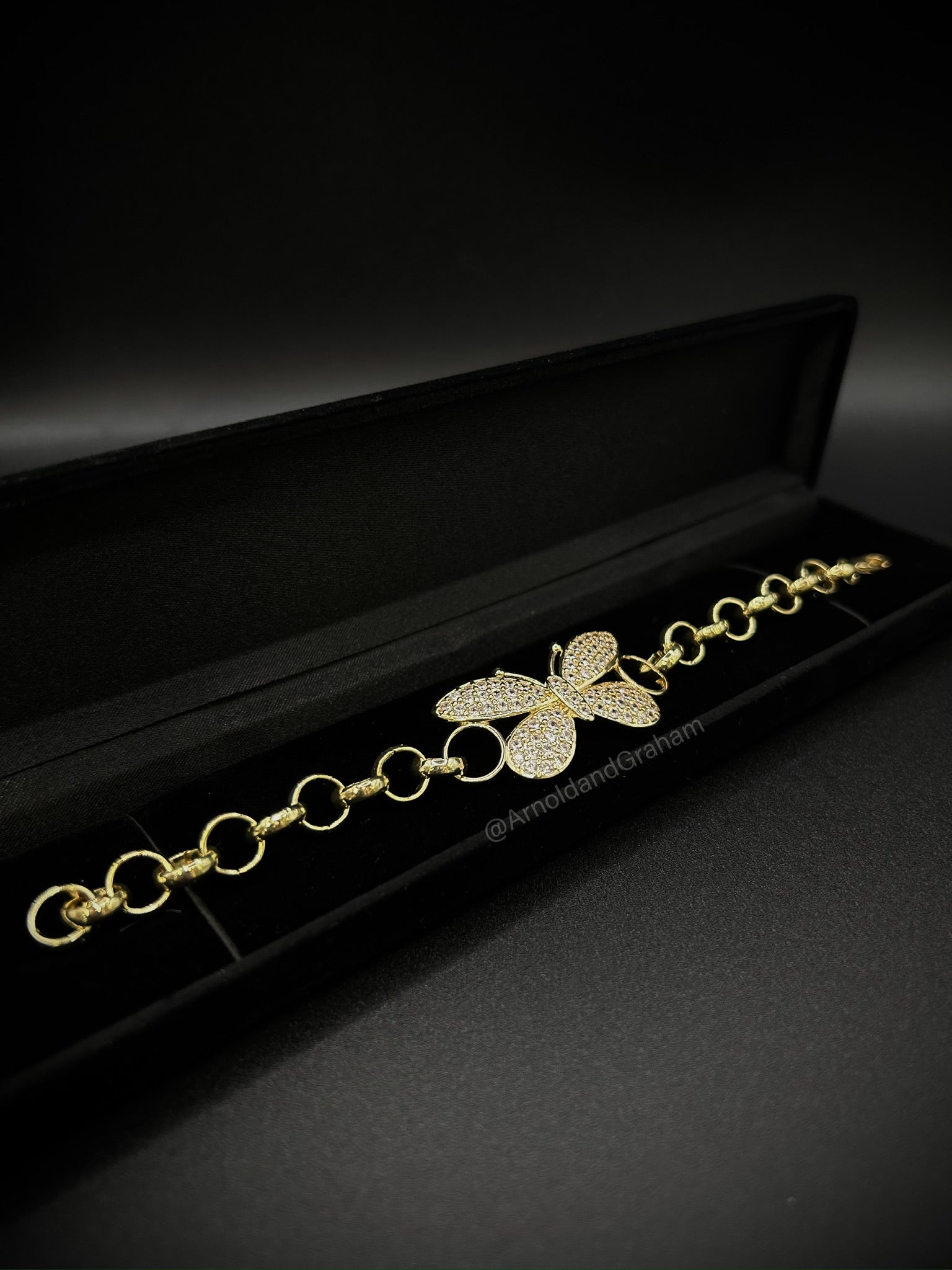 Kids Gold Filled Butterfly Belcher Bracelet