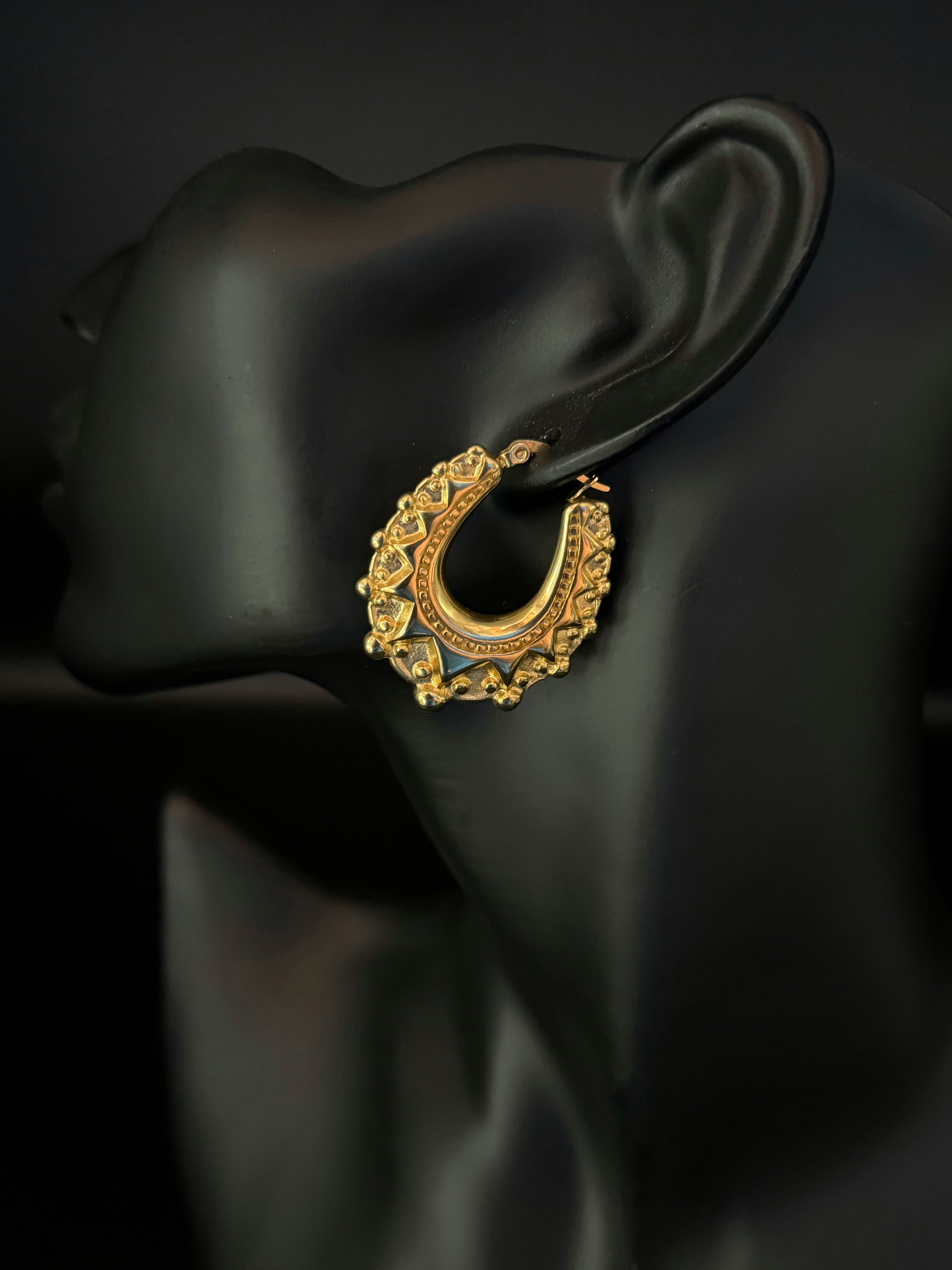 9ct Gold filled Creole Earrings (XL)