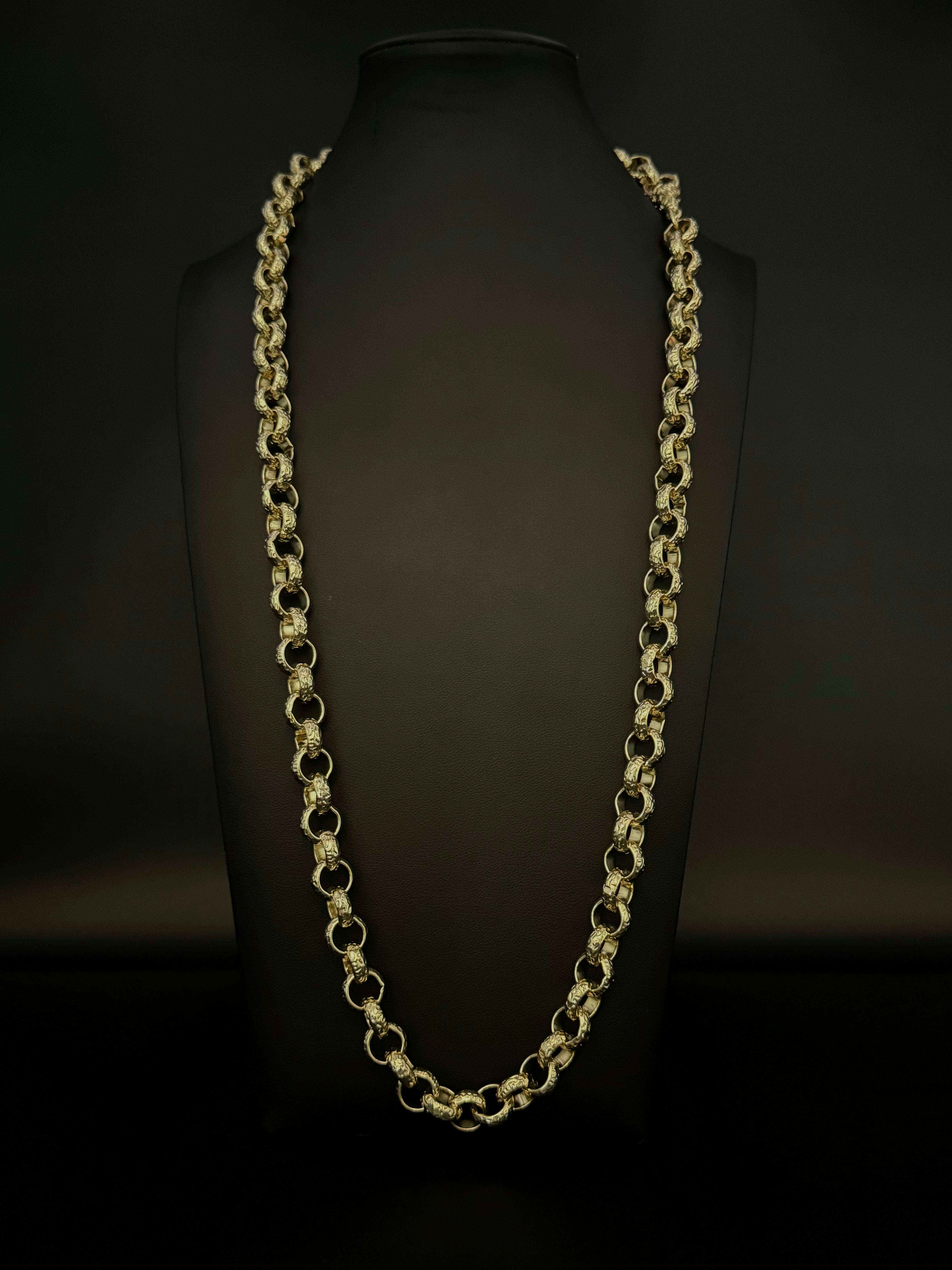 9ct Gold Filled Belcher Patterned Chain 12mm