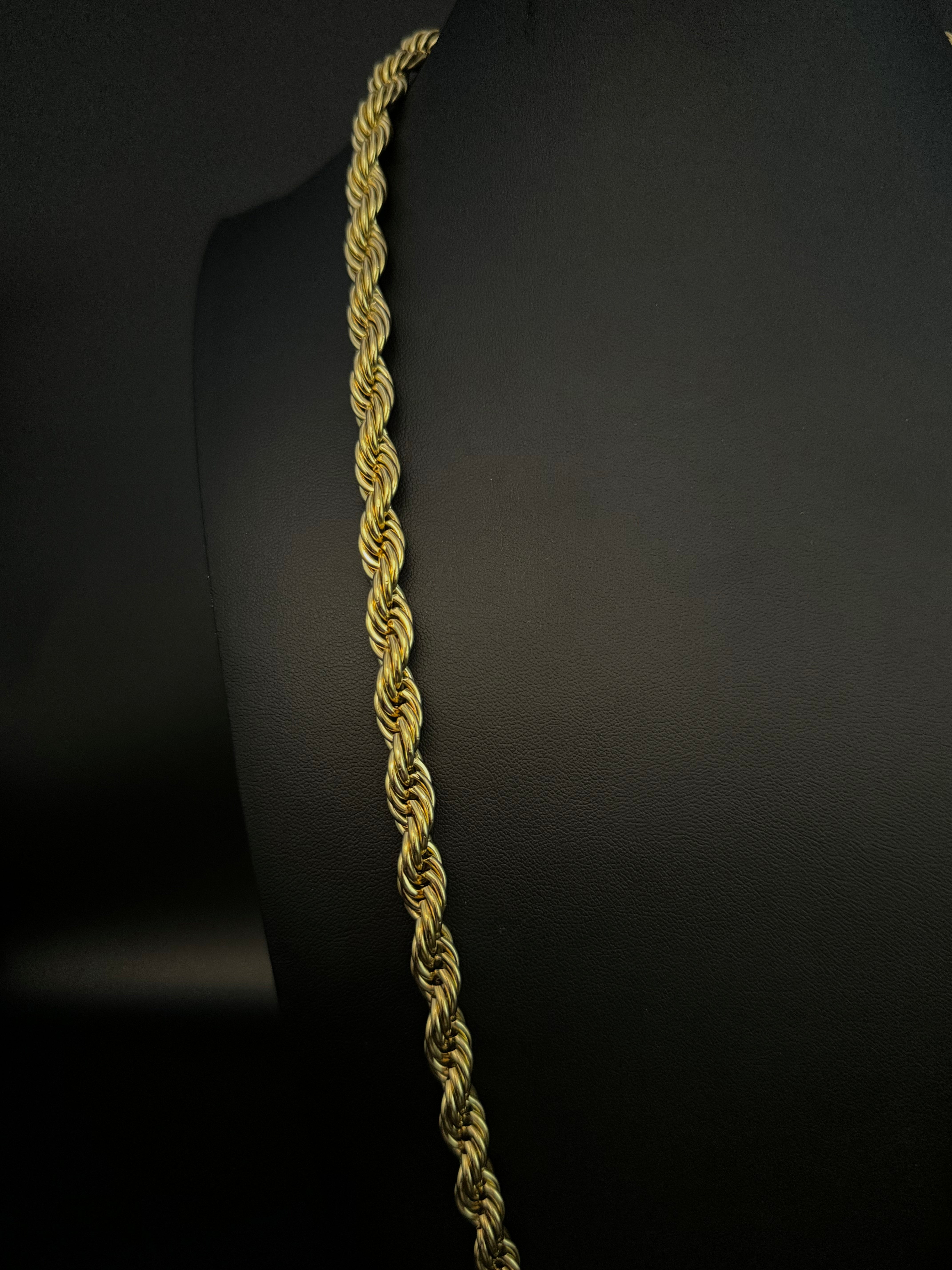 9ct Gold Filled Rope Chain 8mm 30 inches