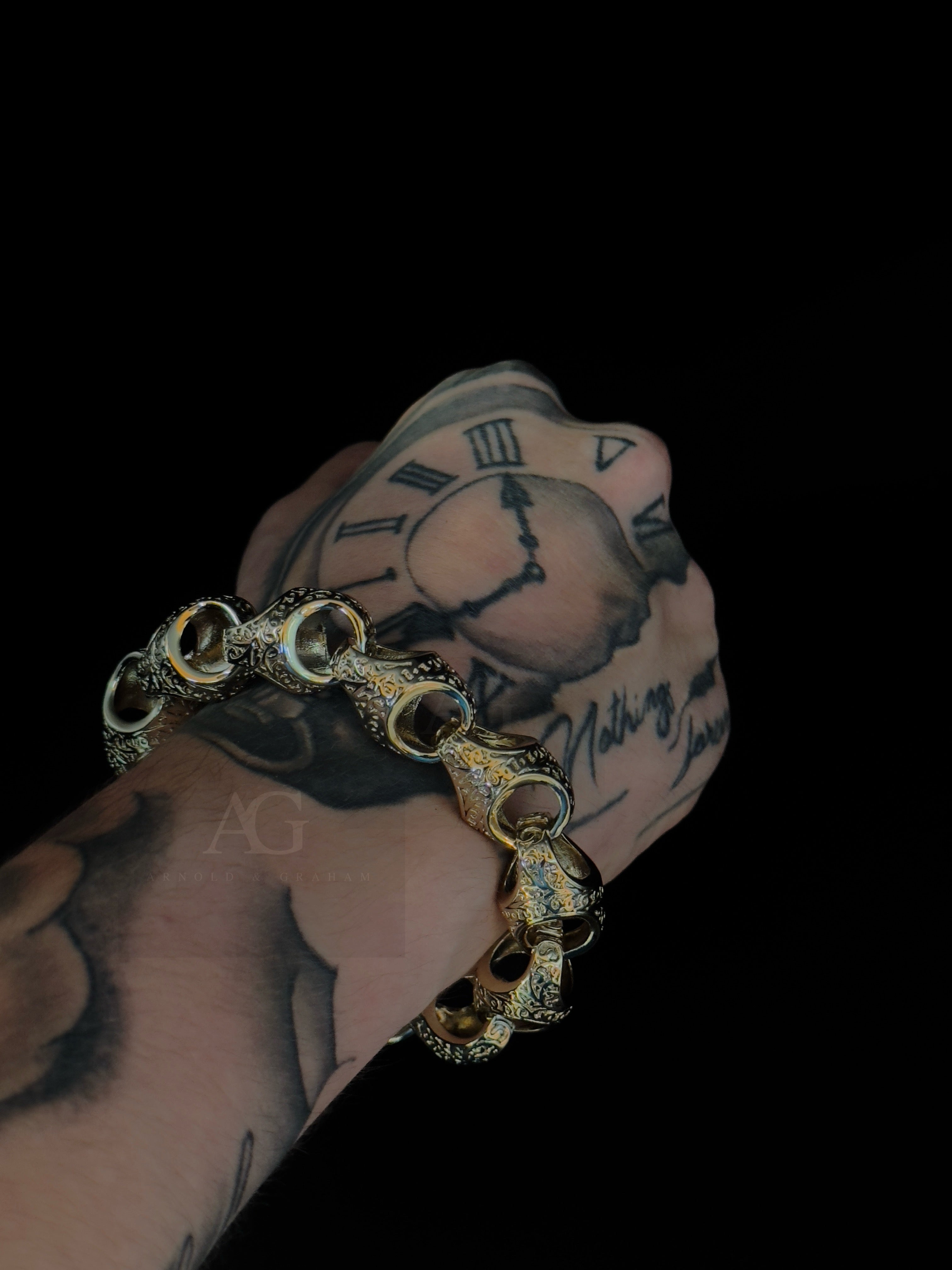 9ct Gold Filled 17mm XL Acorn Bracelet