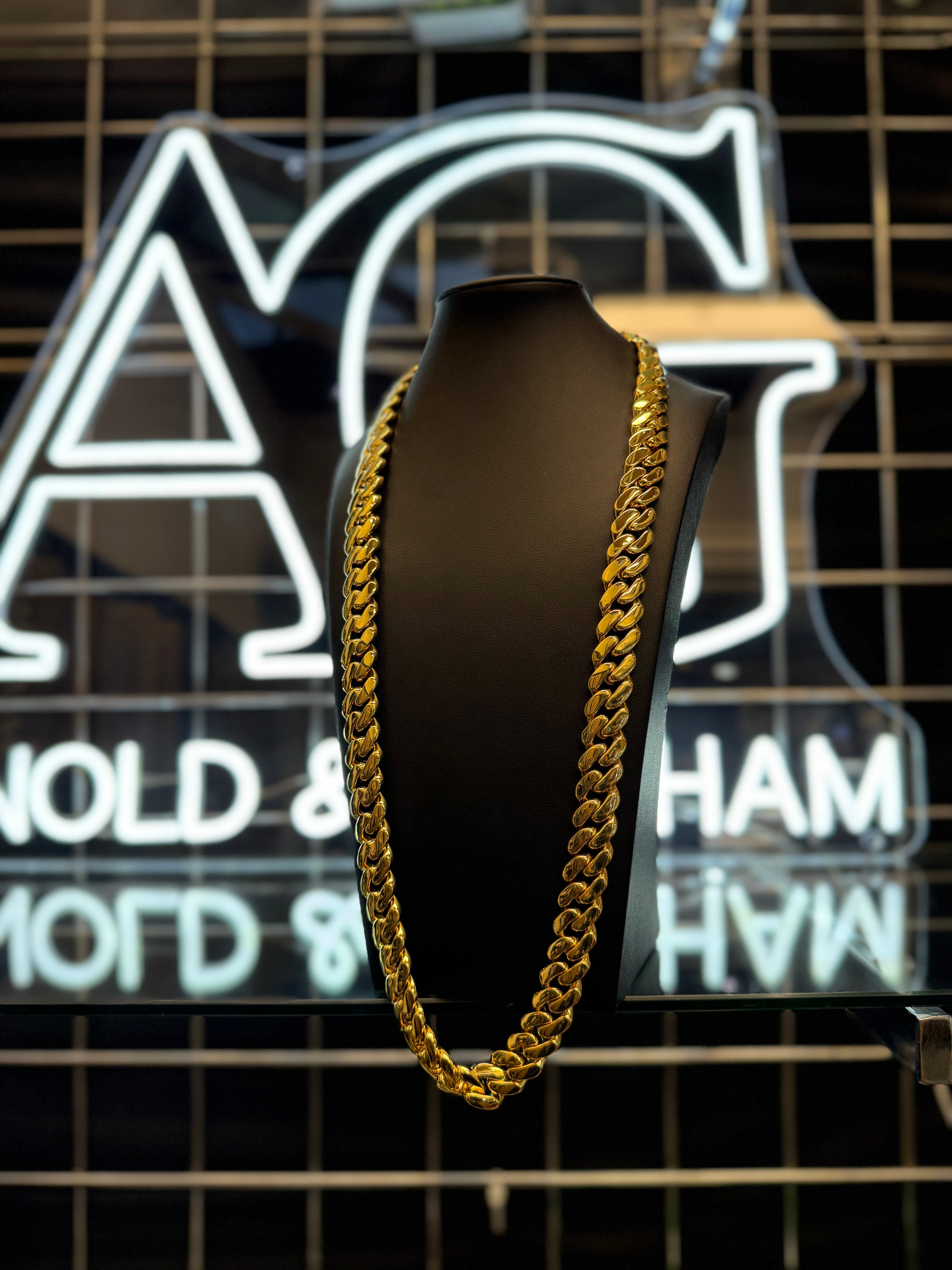 9ct Gold Filled Cuban Chain 15mm