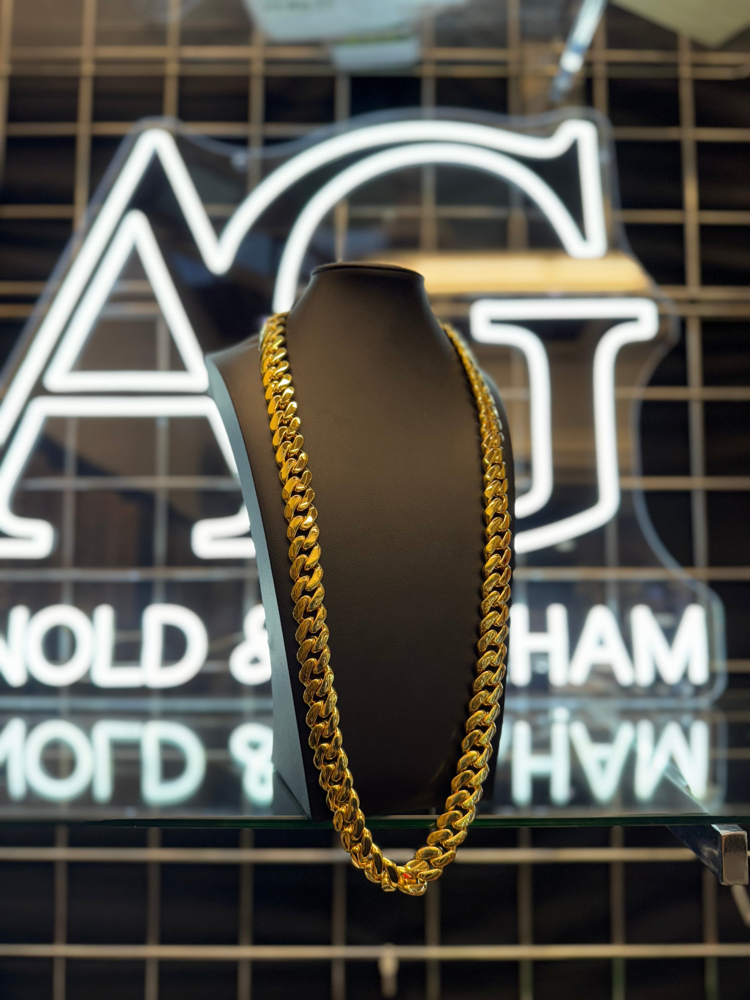 9ct Gold Filled Cuban Chain 15mm