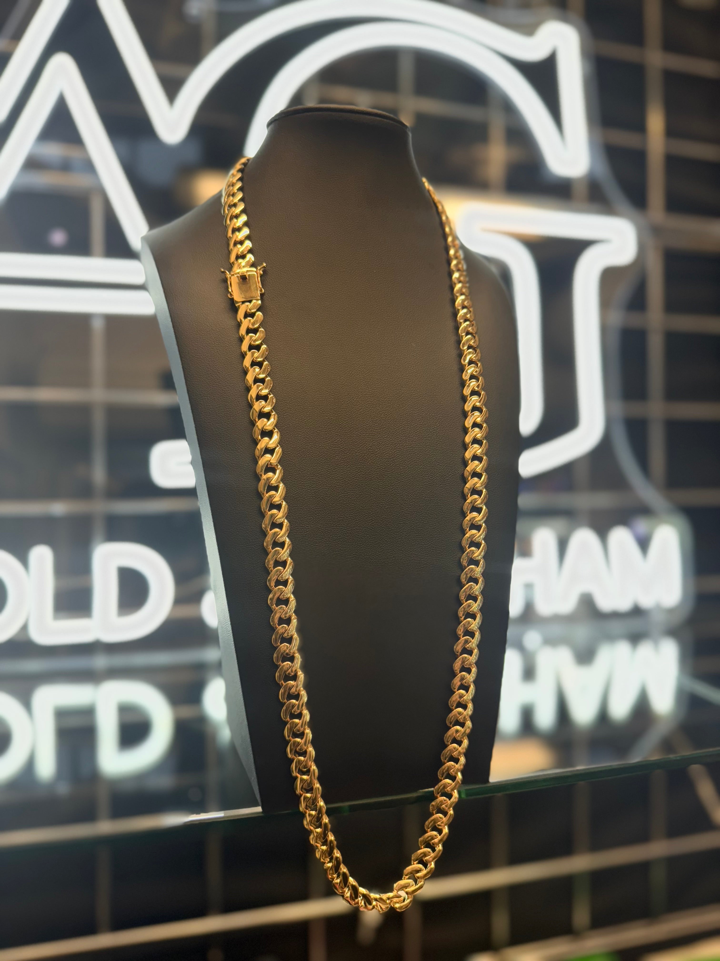 9ct Gold Filled Cuban Chain 10mm