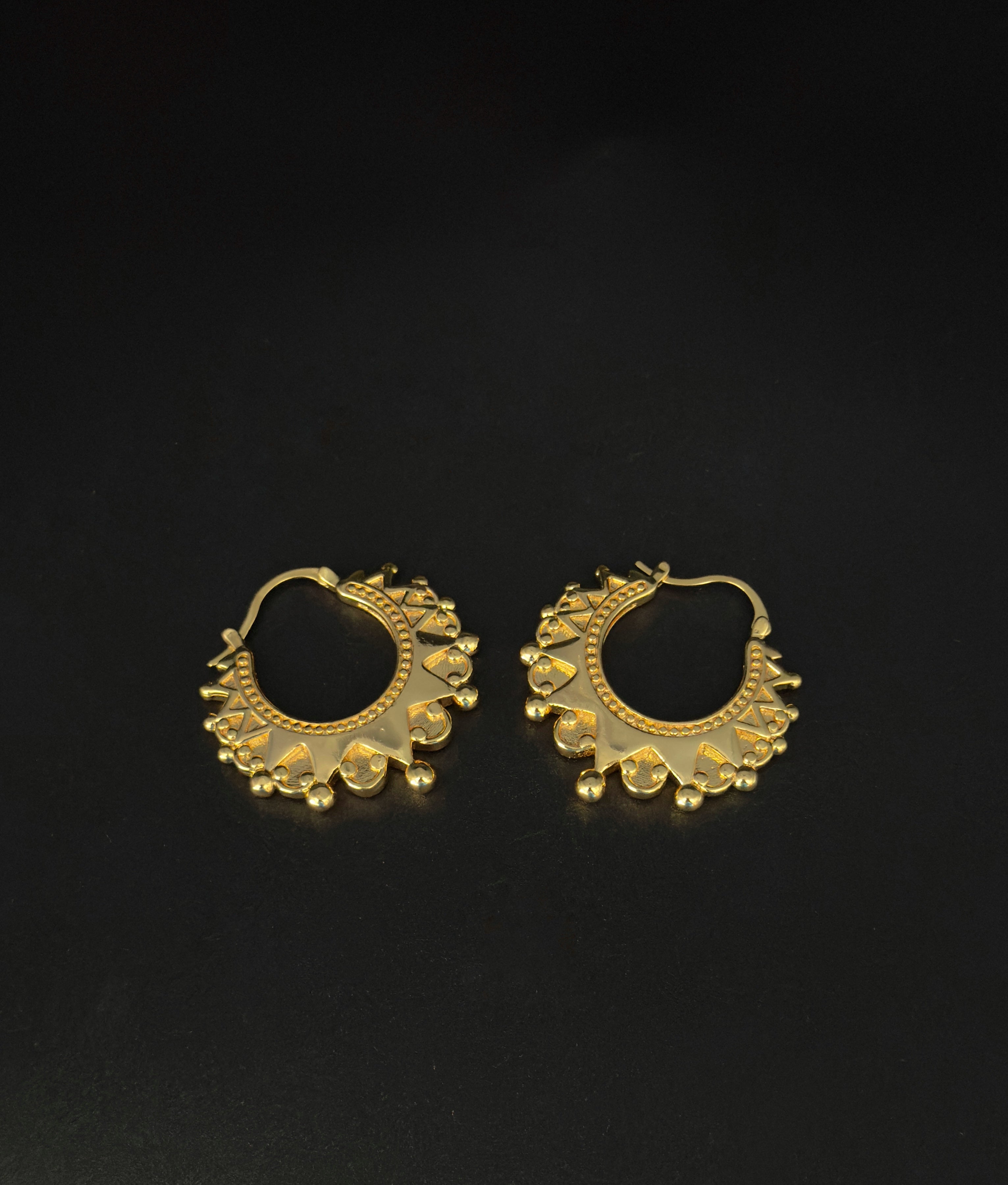 9CT Gold Filled Creole Earrings XL