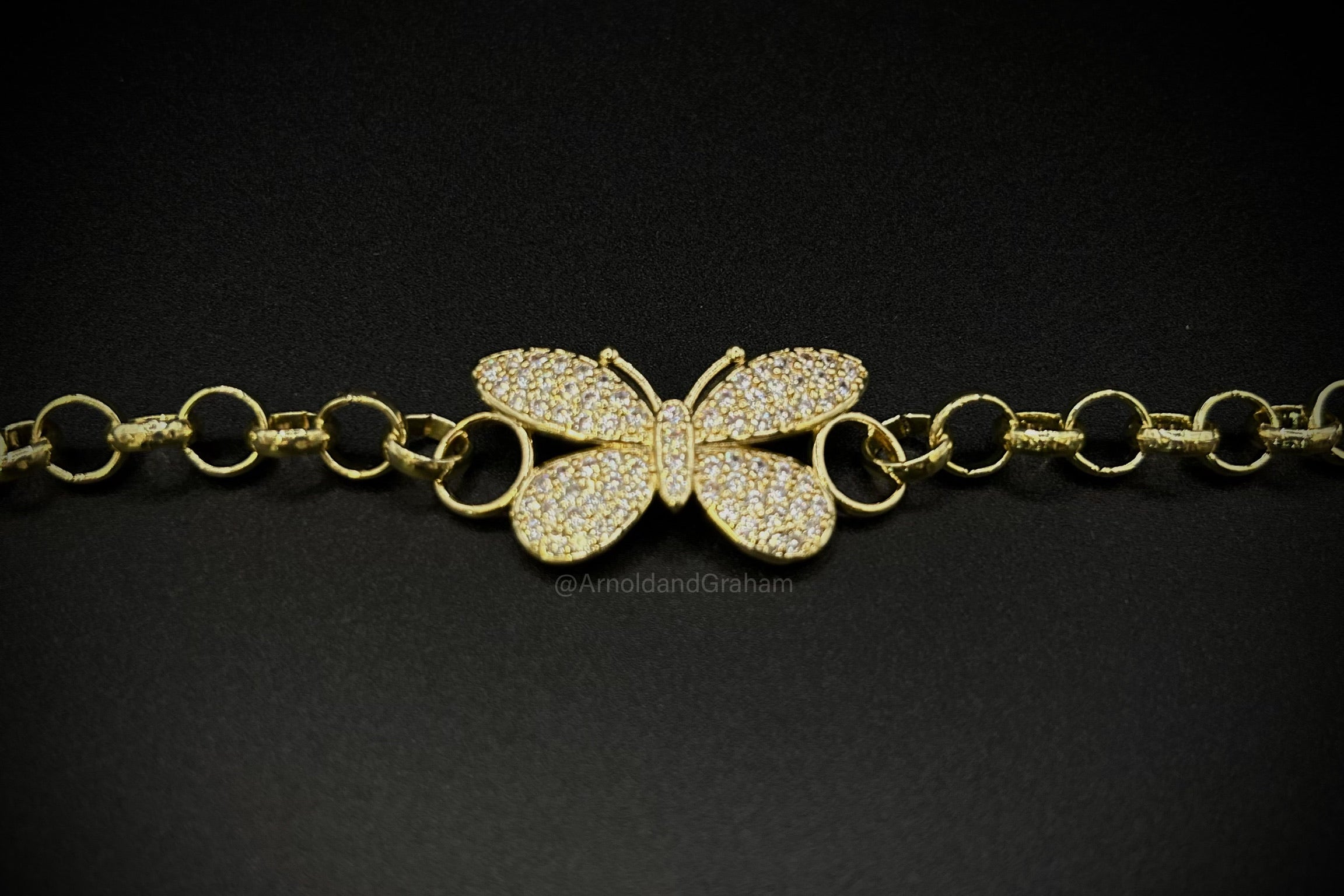 Kids Gold Filled Butterfly Belcher Bracelet