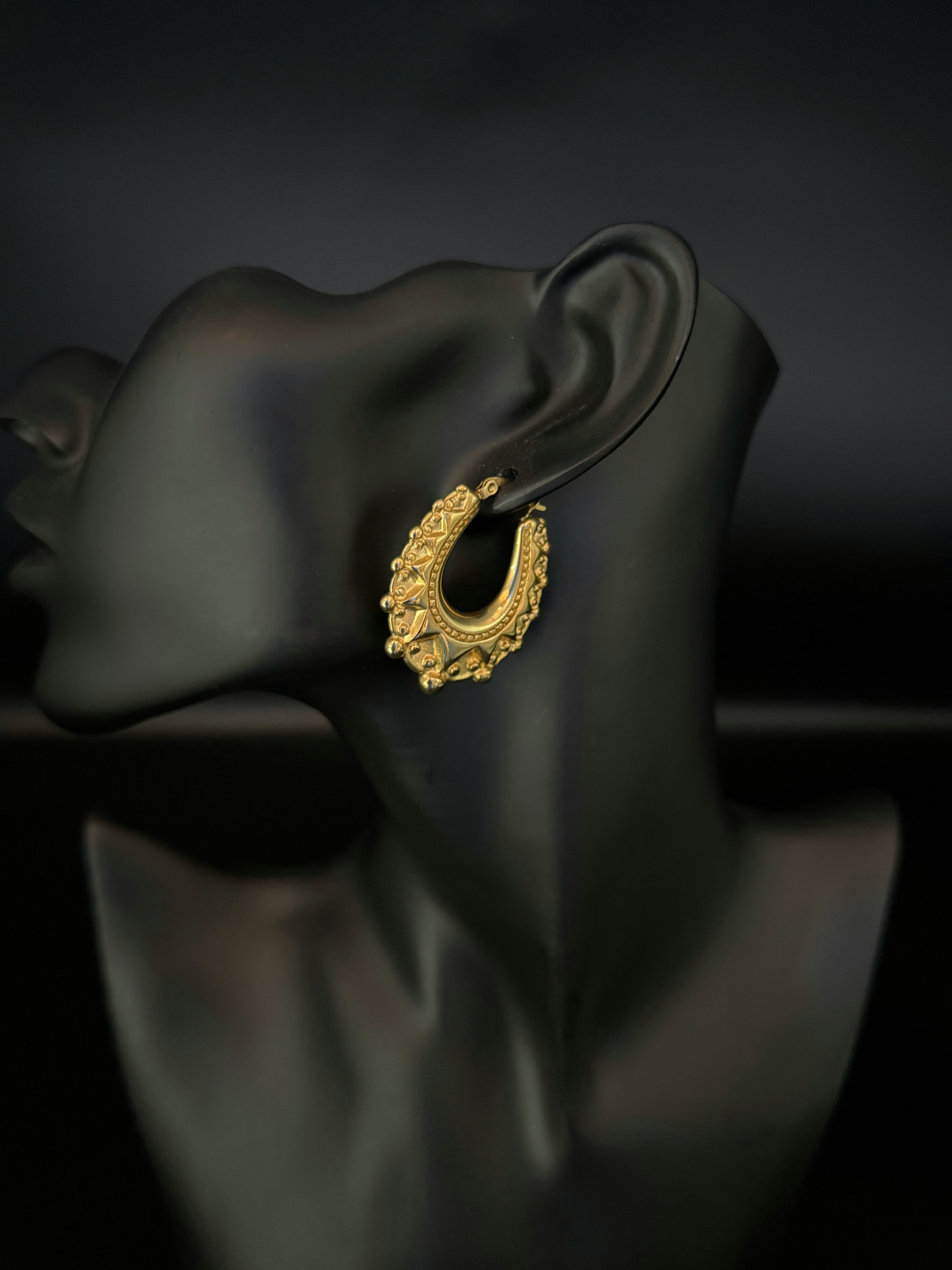 9ct Gold filled Creole Earrings (XL)