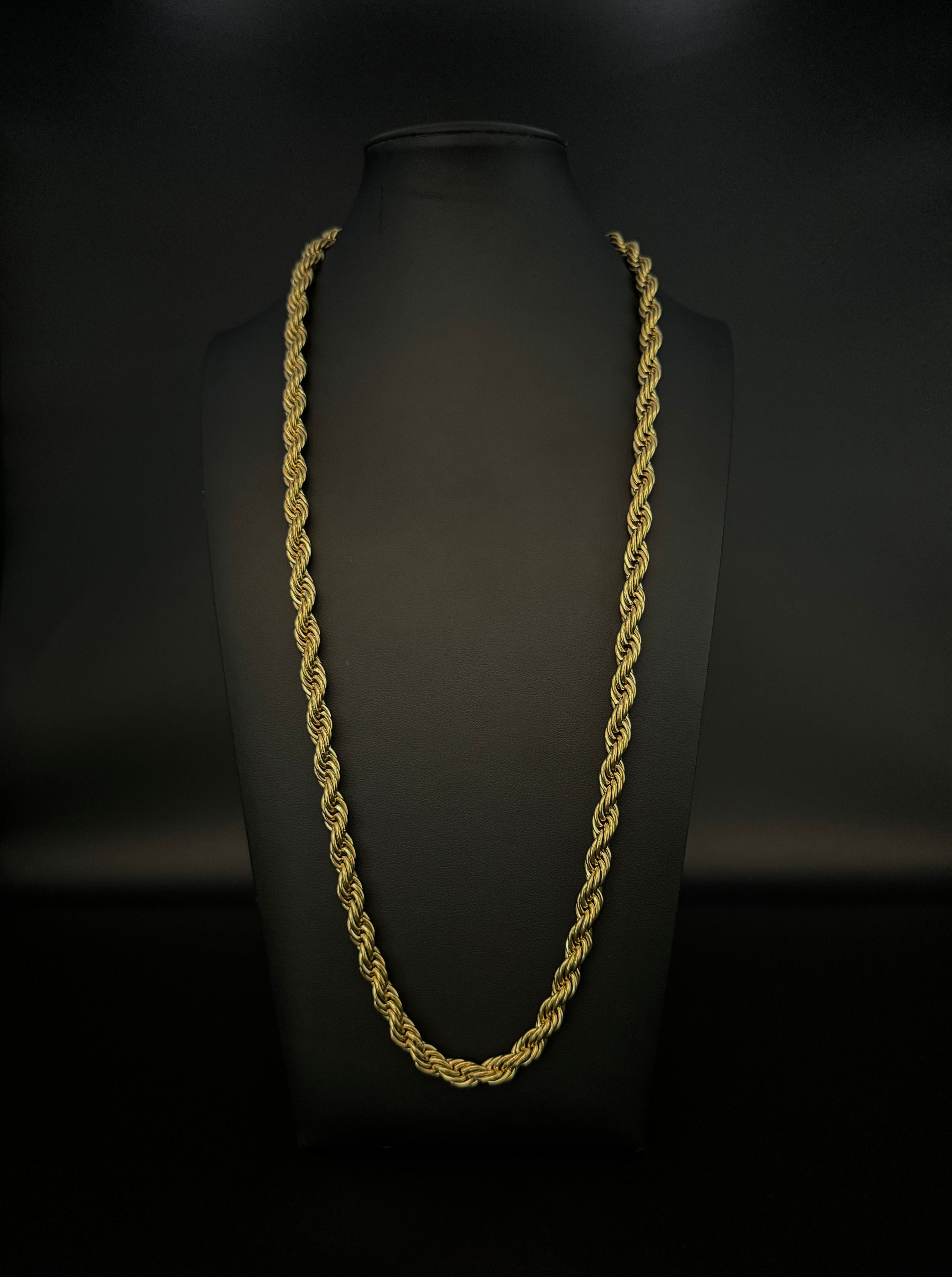 9ct Gold Filled Rope Chain 8mm 30 inches