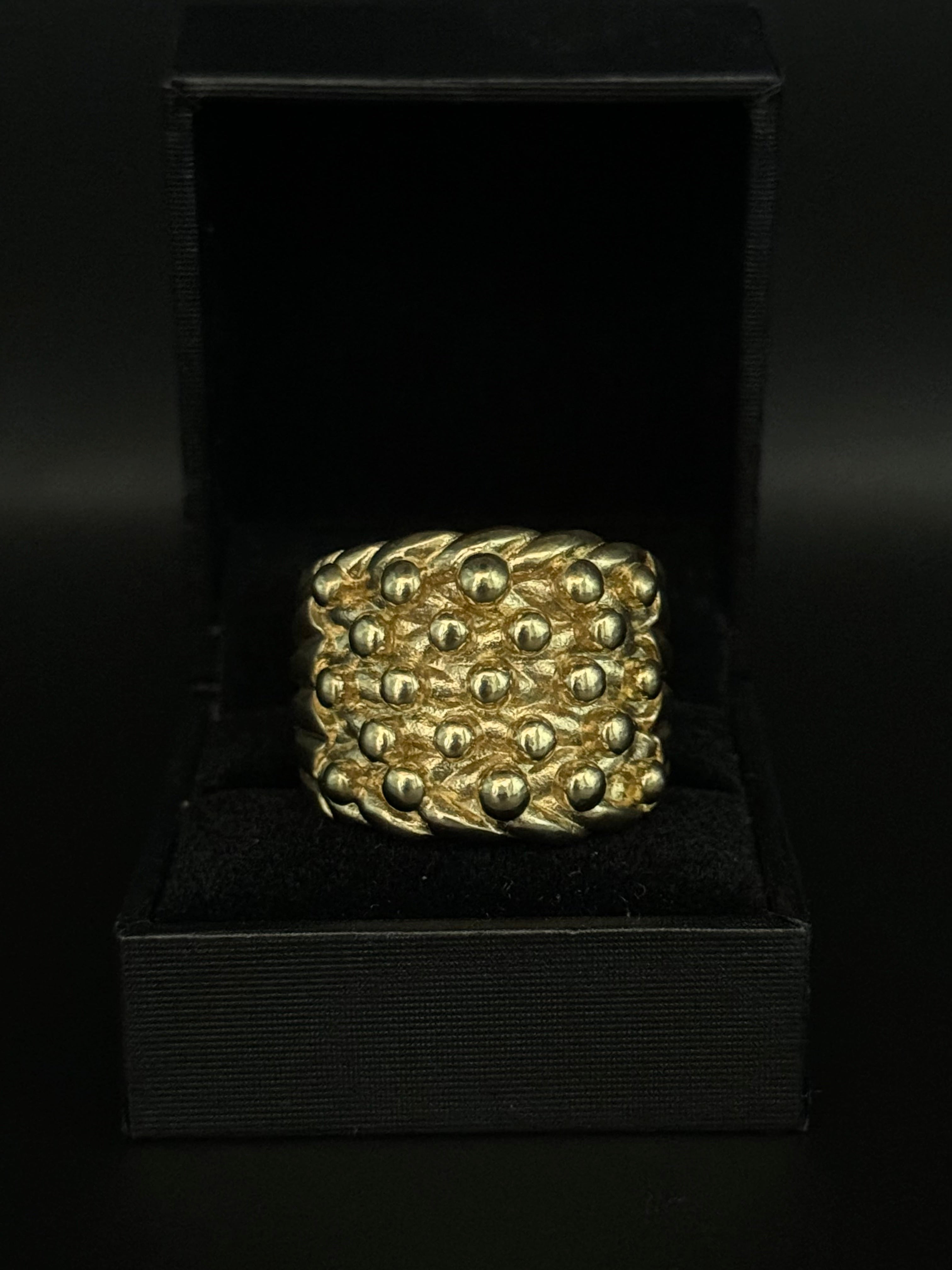 9ct Gold Filled Small 5 Row Keeper Ring